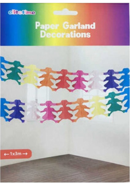 Süs Okul Çocukları Karışık Renk 3mt Pk:1