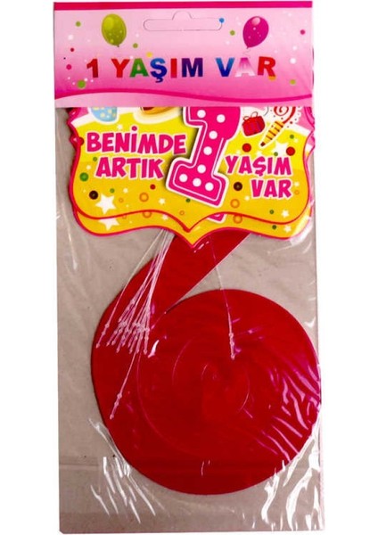 Orta Süs Asmalı Benimde 1 Yaşım Pembe Pk:10 fiyatları