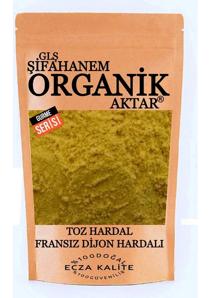 GLŞ Şifahanem Organik Aktar Sarı Hardal Tohumu Toz 500 gr ( Dıjon Hardal ) Öğütülmüş