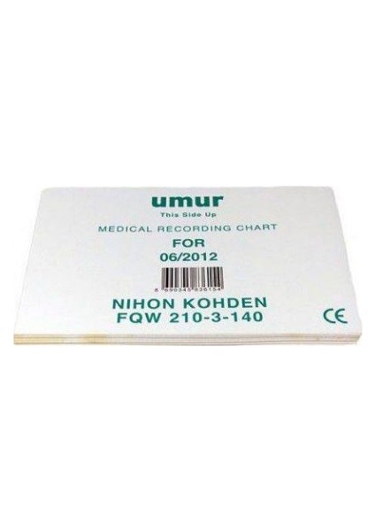 5 Adet Nihon Kohden Fqw 210-3-140 Ekg Kağıdı Z Katlama