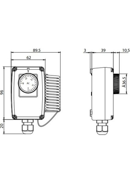 TA/544610 (0-40°c) Kuluçka Termostatı