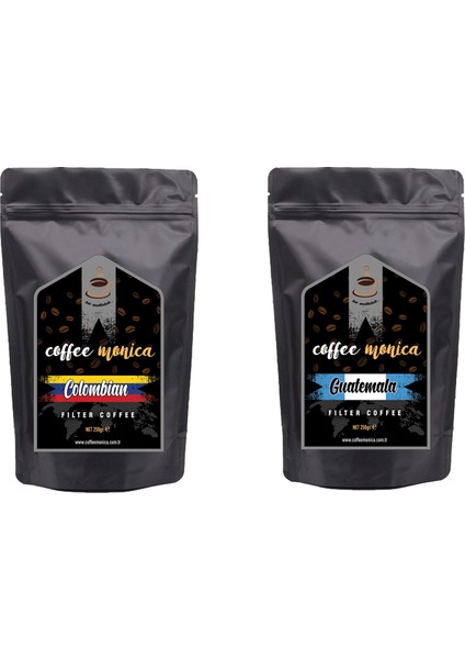 Origin ( Colombia Medellin & gruatemala Antigua ) Öğütülmüş Filtre Kahve 2*250 gr