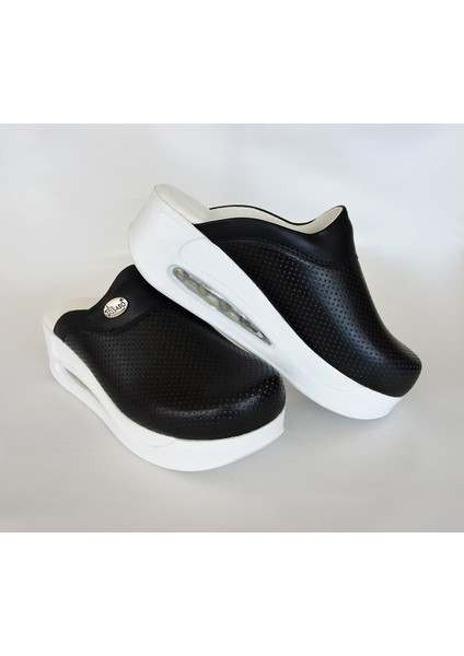 Siyah Kapalı Airmax Bayan Sabo Terlik