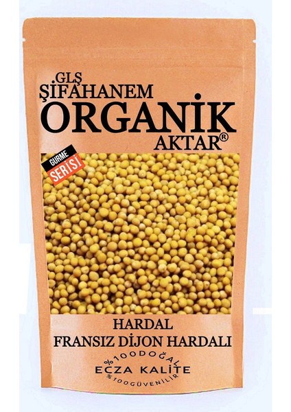 grLŞ Şifahanem Organik Aktar Sarı Hardal Tohumu 500  gr ( Dıjon Hardalı ) Ecza Kalite