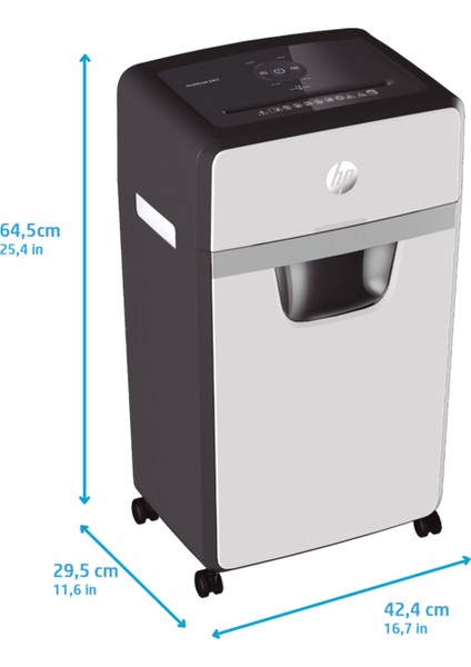 OneShred 24CC Evrak İmha Makinesi / Kağıt Kırpma Makinesi - Çapraz /Parçacık kesim -4mm x 35mm-30lt