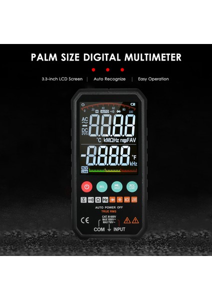 Süper İnce Palm Boyutu 3.3" LCD Dijital (Yurt Dışından)