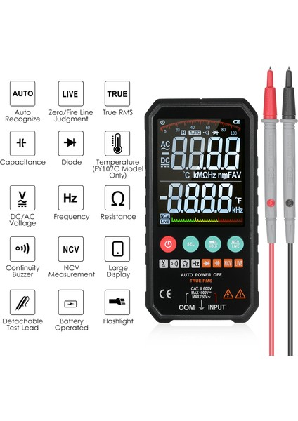 Süper İnce Palm Boyutu 3.3" LCD Dijital (Yurt Dışından)