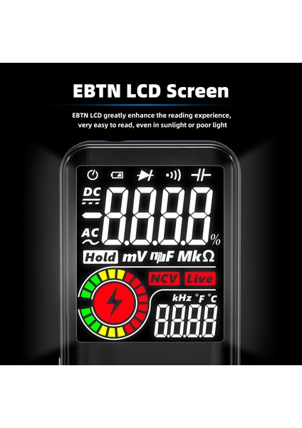 S11 Akıllı 9999 Sayım Multimetre Dijital LCD (Yurt Dışından)