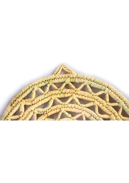 Doğal Malzemeden El Yapımı Oval Hasır Duvar Tabak fiyatları