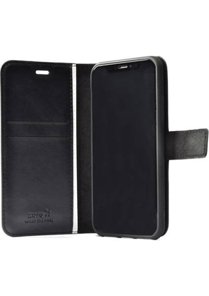 Caseworld Casper Via F20 Deri Deluxe Kapaklı Cüzdanlı Kılıf - Gold
