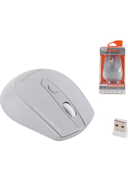 G-529 Kablosuz Wireless Optik Mouse 2400 Dpı 6d Oyuncu Gaming Mouse - Beyaz