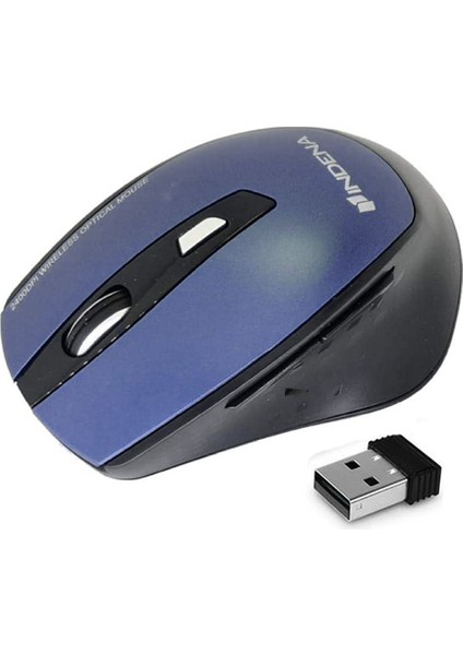 G-529 Kablosuz Wireless Optik Mouse 2400 Dpı 6d Oyuncu Gaming Mouse - Mavi