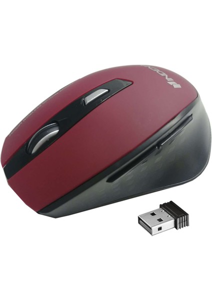 G-529 Kablosuz Wireless Optik Mouse 2400 Dpı 6d Oyuncu Gaming Mouse - Bordo