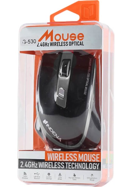 G-530 Kablosuz Optik Mouse 2400 Dpı - 6d Wireless Oyuncu Maus