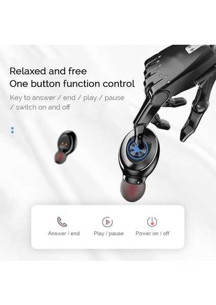 Tws Bluetooth 5.0 Kablosuz Mini Akıllı Kulak İçi Kulaklık (Yurt Dışından)