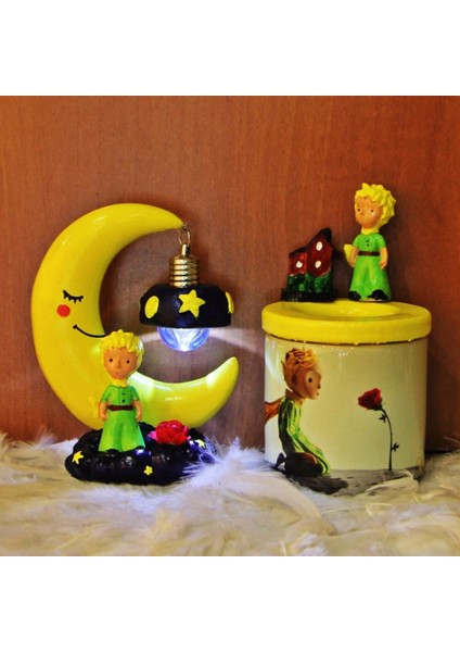 Küçük Prens Işıklı Biblo Kalemlik Hediye Seti