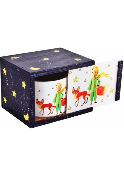 Küçük Prens Işıklı Biblo Kalemlik Ahşap Kutulu Kupa modelleri