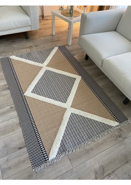 Rustik 4020 Bohem İskandinav Stil Kilim 80 x 150 cm.