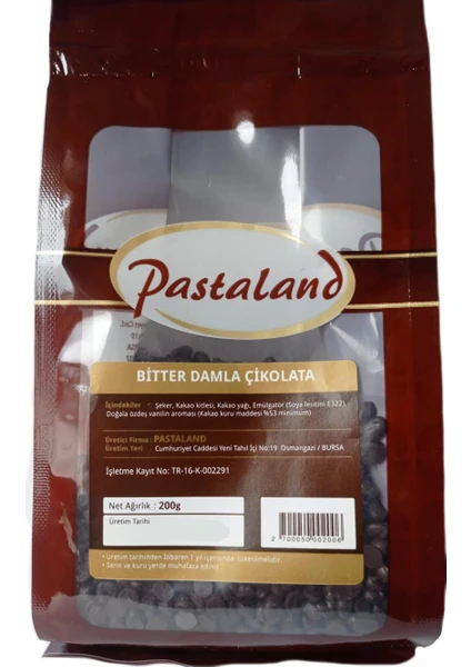 Bitter Damla Çikolata 200 gr