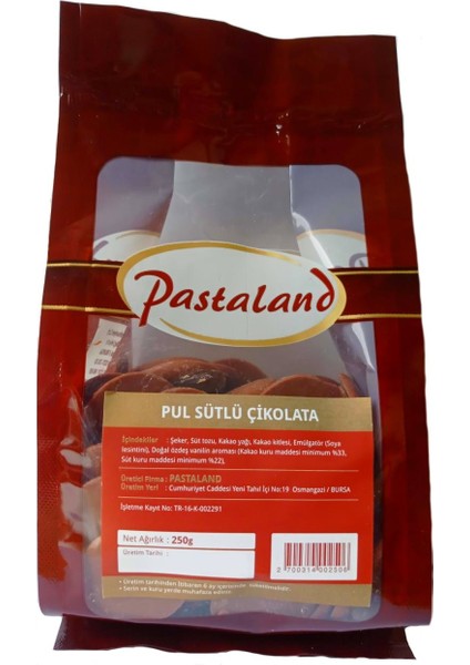 Sütlü Pul Çikolata 250 gr