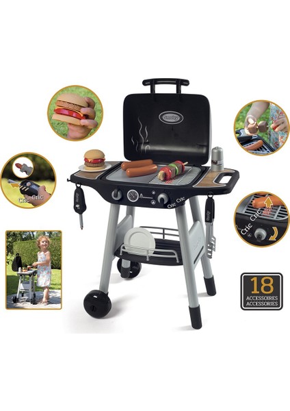 7600312001 Smoby, Bbq Grill - Barbekü / 3-8 Yaş