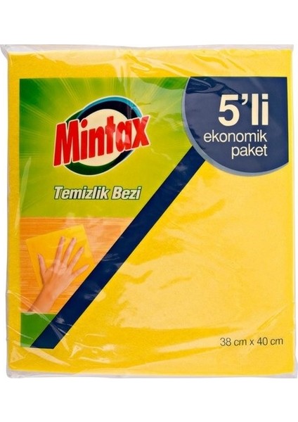 Sihirli Sünger + Mintax Temizlik Bezi 5'li