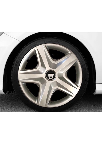 dacia Dokker 15'' Inç Gri 4lü Set Jant Kapağı Çelik Görünümlü