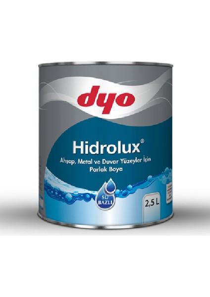 Hidrolux 1.kalite Su Bazlı Ahşap - Metal - Duvar Boyası 2.5 Lt