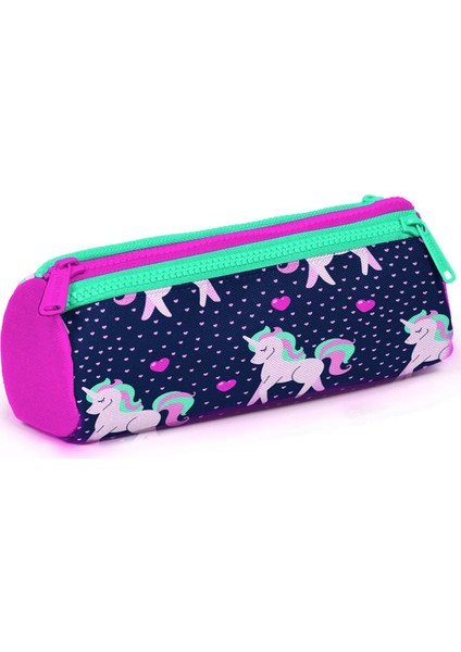 Kids Lacivert Unicorn Üç Bölmeli Kalem Çantası 22310 modelleri