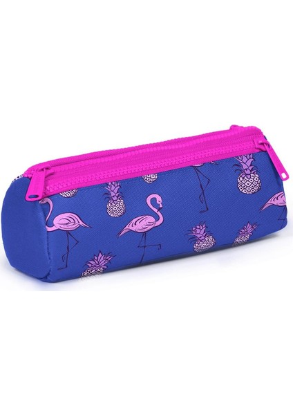 Kids Lavanta Flamingo Desenli Üç Bölmeli Kalem Çantası 22316 modelleri