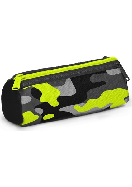 Kids Gri Kamuflaj Desenli Üç Bölmeli Kalem Çantası 22331 modelleri