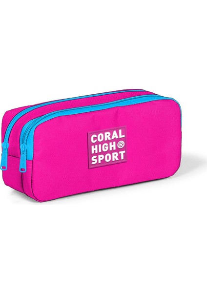 Sport Neon Pembe Iki Bölmeli Kalem Çantası 22279