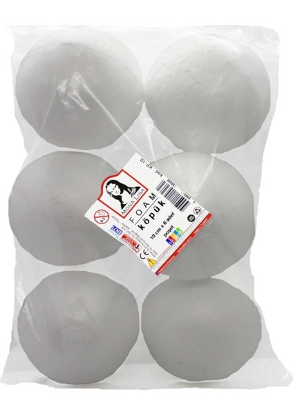 Monalisa Köpük 10 cm 6 Ad Poşet