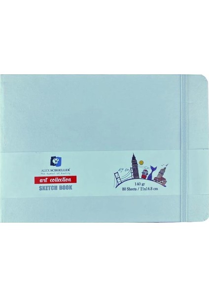 Sketch Book 80 Yaprak 140 gr 21 x 14.8 cm Yatay Beyaz