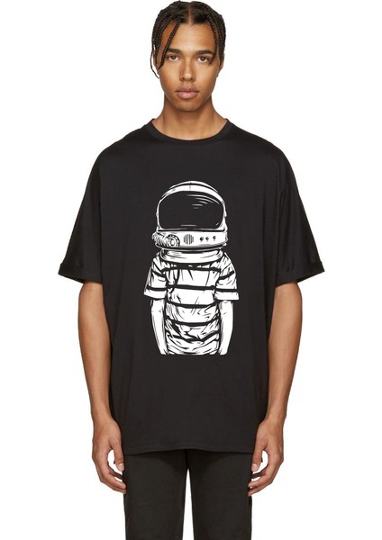 Astro Boy Baskılı Oversize Erkek T-Shirt