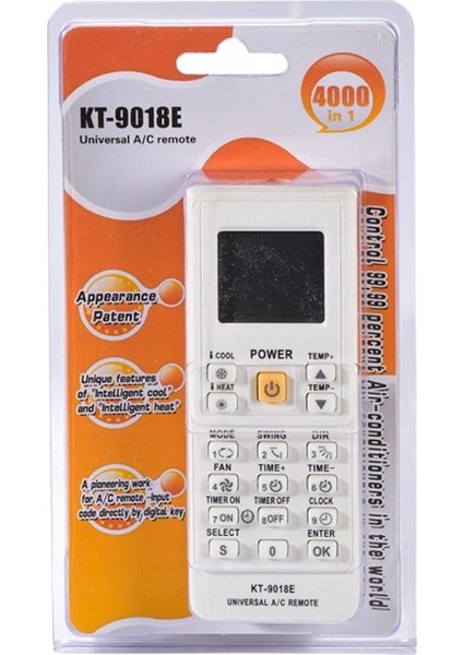 Universal Klima Kumanda Azm KT-9018E