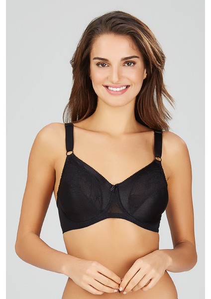 Kadın Toparlayıcı Siyah Martina Minimiser Sütyen
