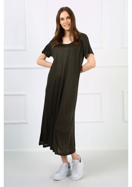 Alexandergardı Uzun Salaş Elbise (B21-43600)