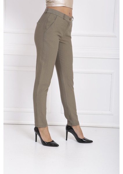 Beli Köprülü Süs Dikişli Pantolon PNT32689 modelleri