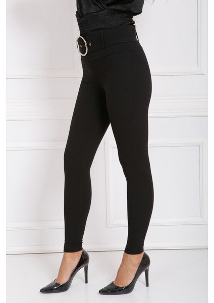 Kemerli Scuba Krep Pantolon PNT33395 fırsatları