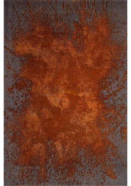 Magnifique MQ48L Turuncu/antrasit Modern Bambu Salon Halısı