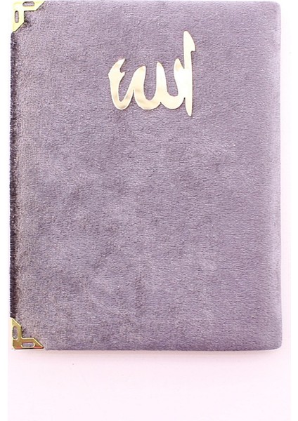 Kadife Yasin Çanta Boy Koyu Gri