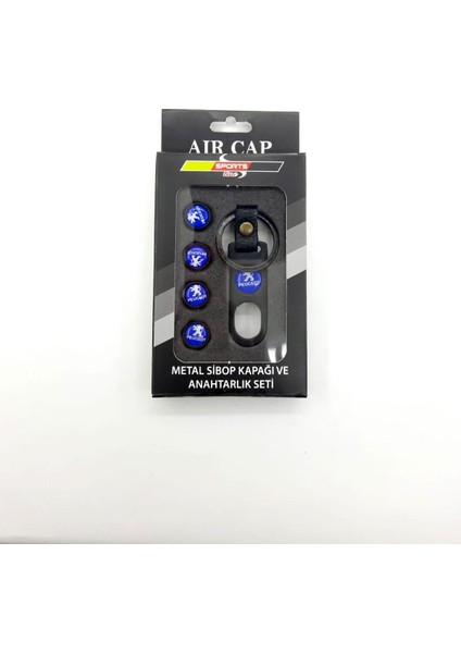 Peugeot Metal Sibop Kapağı Anahtarlık Seti