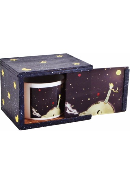 Küçük Prens Işıklı Biblo Kalemlik Ahşap Kutulu Kupa modelleri