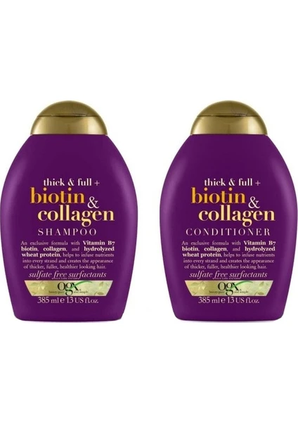 Biotin  Collagen Şuan 385 ml + Saç Kremi 385 ml