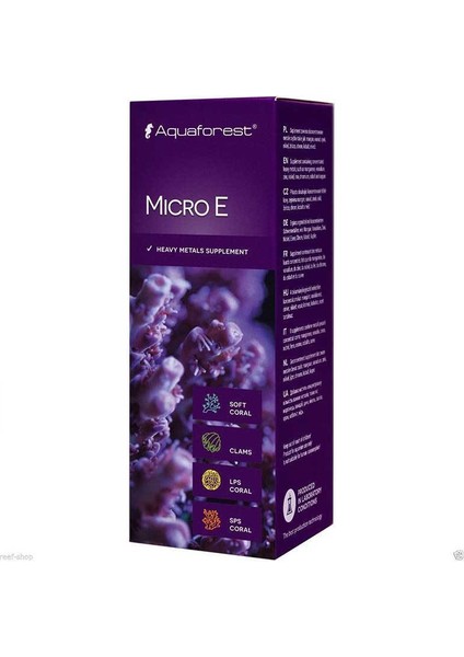 Micro E Deniz Akvaryumu Katkısı 50 ml