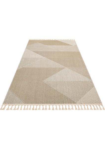 Eko Halı Soho Sh 08 Bej Hav Toz Vermez Etnik Örgü Ince Halı Kilim modelleri