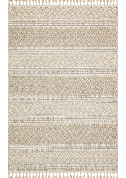 Soho Sh 05 Bej Hav Toz Vermez Etnik Örgü Ince Halı Kilim