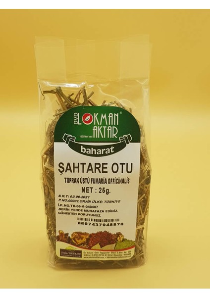 Şahtare Otu 25 gr