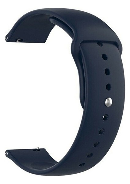 Honor Magicwatch 2 42MM Uyumlu Kordon Mat Jel Silikon Saat Kordonu 20/qq-Lacivert